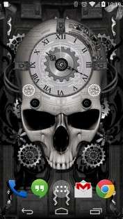 Steampunk Skull Clock Free 1.0