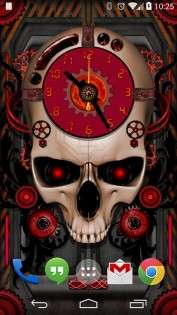 Steampunk Skull Clock Free 1.0